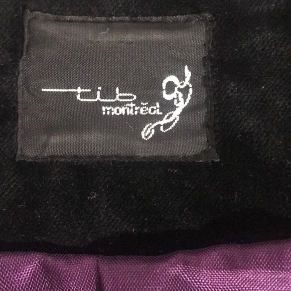 “TIB of MONTREAL ” VINTAGE Velvet Boho Ladies Jacket . - Picture 8 of 12